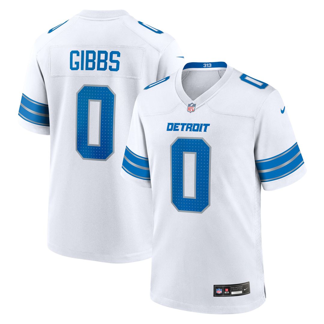 Jahmyr Gibbs Detroit Lions Nike 2nd Alternate Game Player Official Jersey - Black