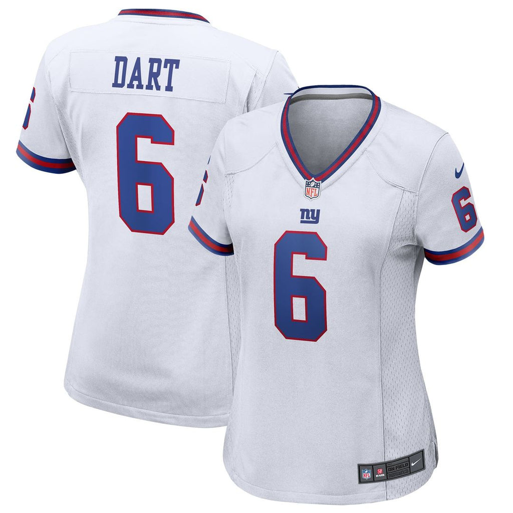 Jaxson Dart New York Giants Nike Women's Alternate Vintage White Game Jersey - White