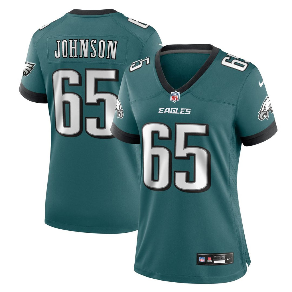 Lane Johnson Philadelphia Eagles Nike Women's Team Game Official Jersey - Midnight Green