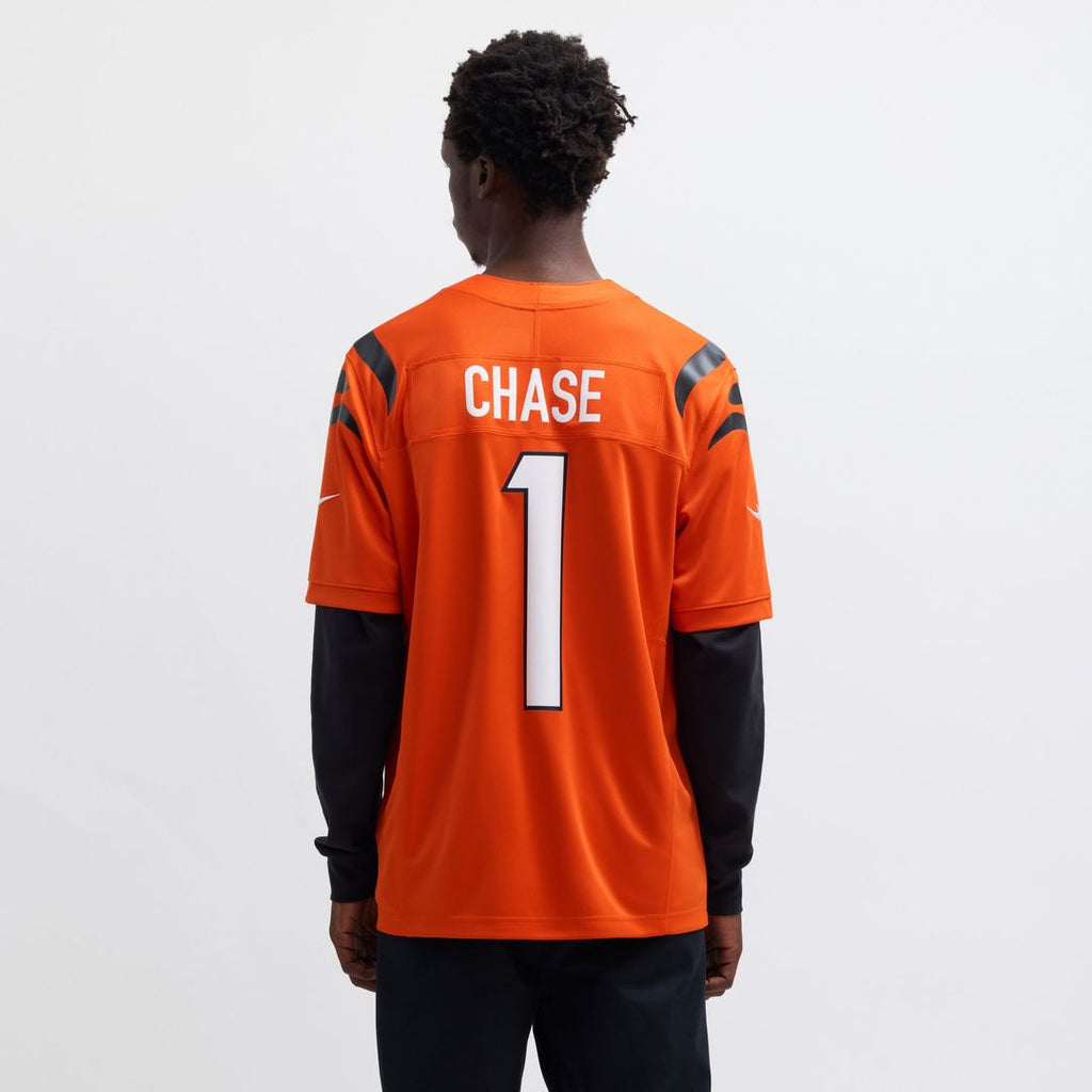 Ja'Marr Chase Cincinnati Bengals Nike Vapor F.U.S.E. Limited Official Jersey - Orange