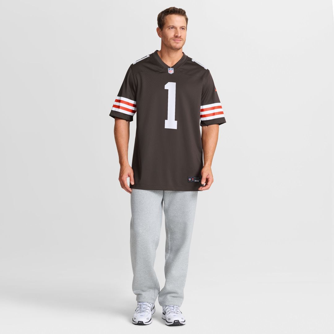 KC Concepcion Cleveland Browns Nike 2026 NFL Draft First Round Pick No. 24 Team Game Official Jersey - Brown