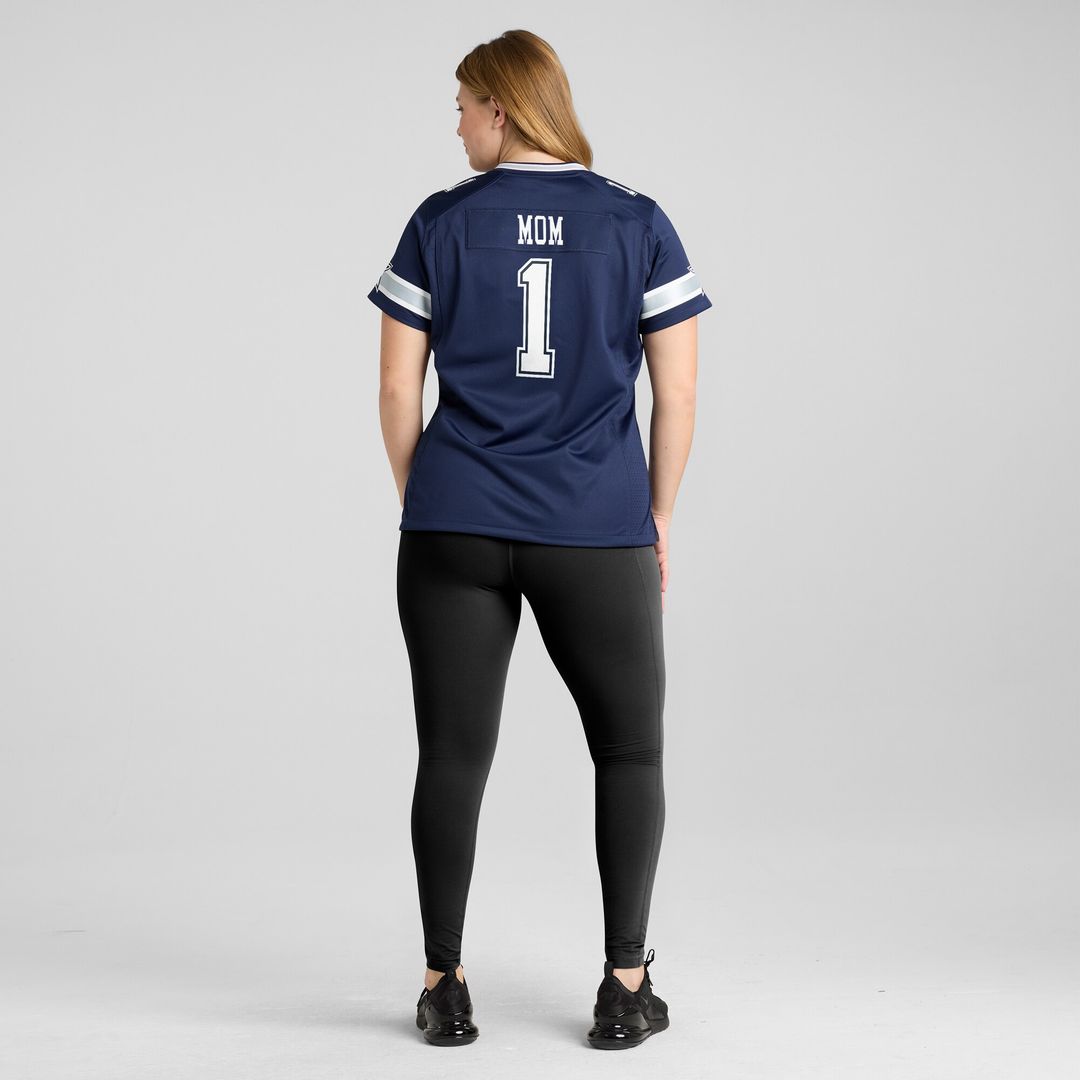 Number 1 Mom Dallas Cowboys Nike Women's Game Official Jersey - Navy