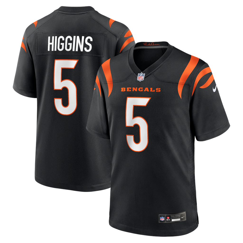 Tee Higgins Cincinnati Bengals Nike Game Player Official Jersey - Black