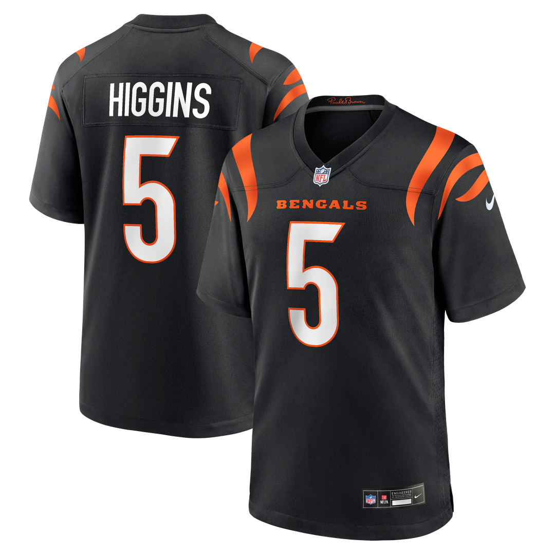 Tee Higgins Cincinnati Bengals Nike Game Player Official Jersey - Black