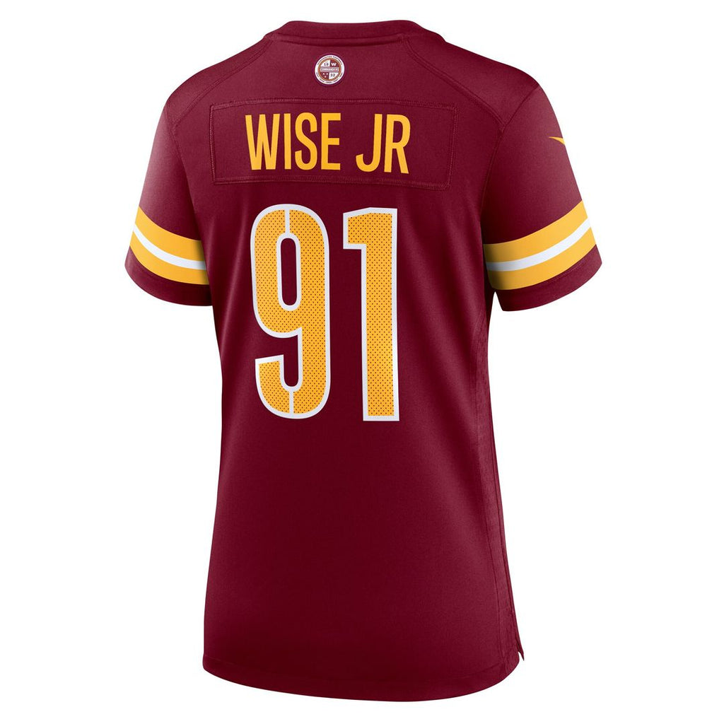 Deatrich Wise Jr. Washington Commanders Nike Women's Team Game Jersey - Burgundy