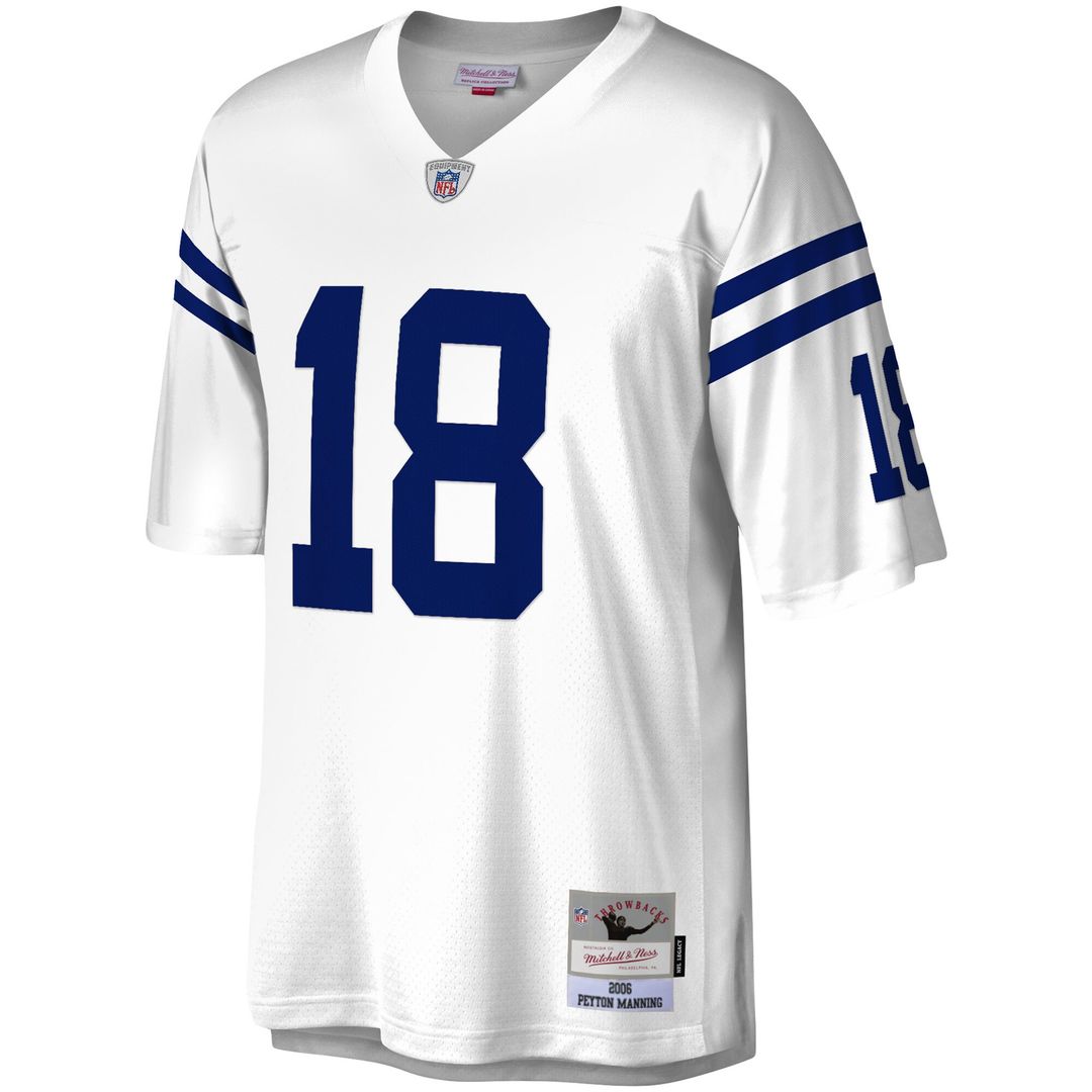 Peyton Manning Indianapolis Colts Mitchell & Ness Legacy Replica Official Jersey - White