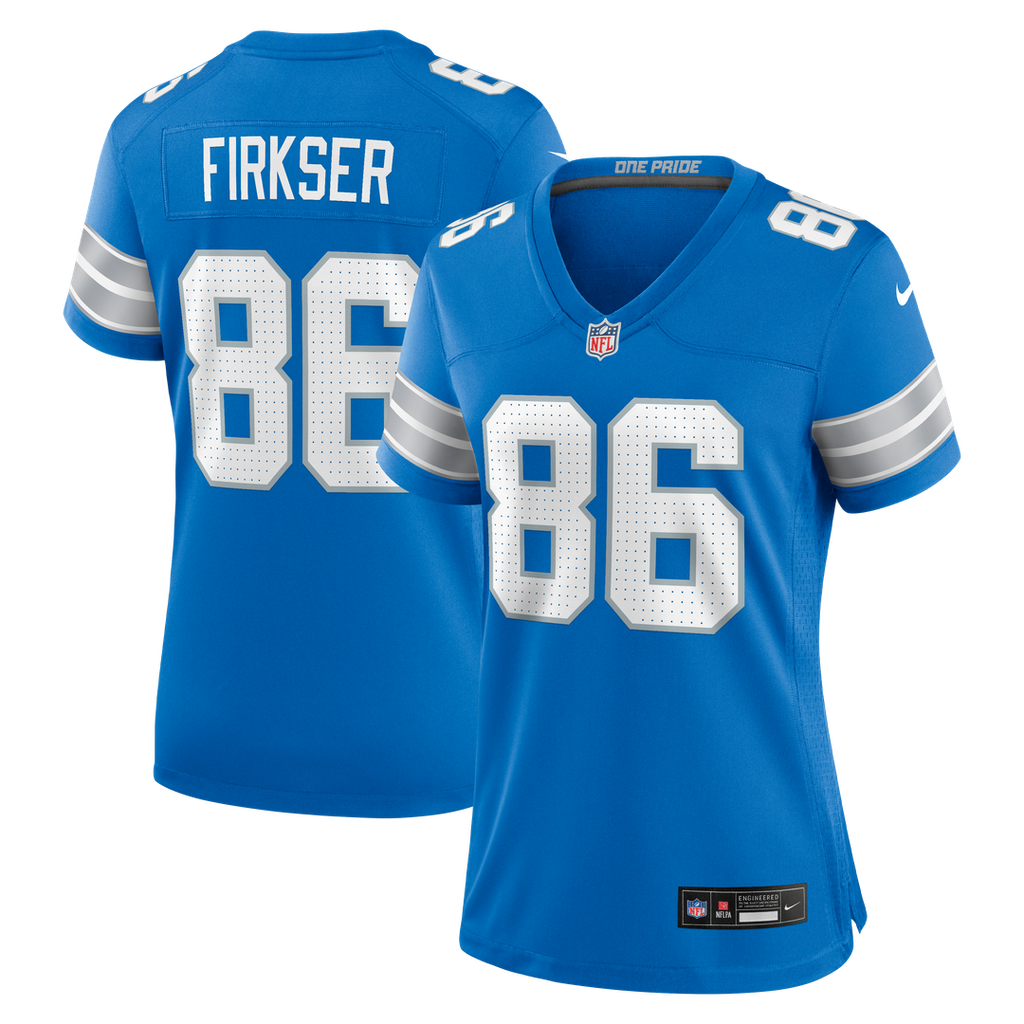 Anthony Firkser Detroit Lions Nike Women's Team Game Official Jersey -  Blue