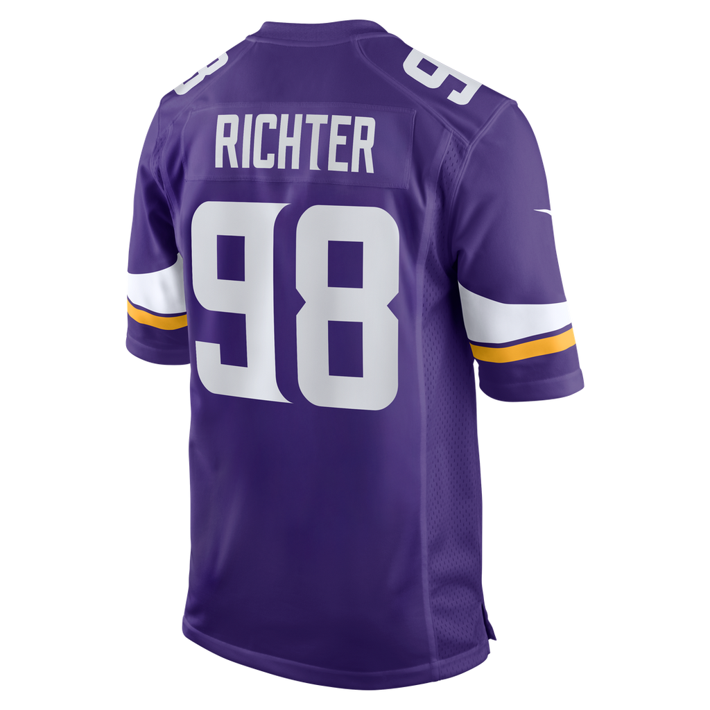 Bo Richter Minnesota Vikings Nike Team Game Jersey - Purple