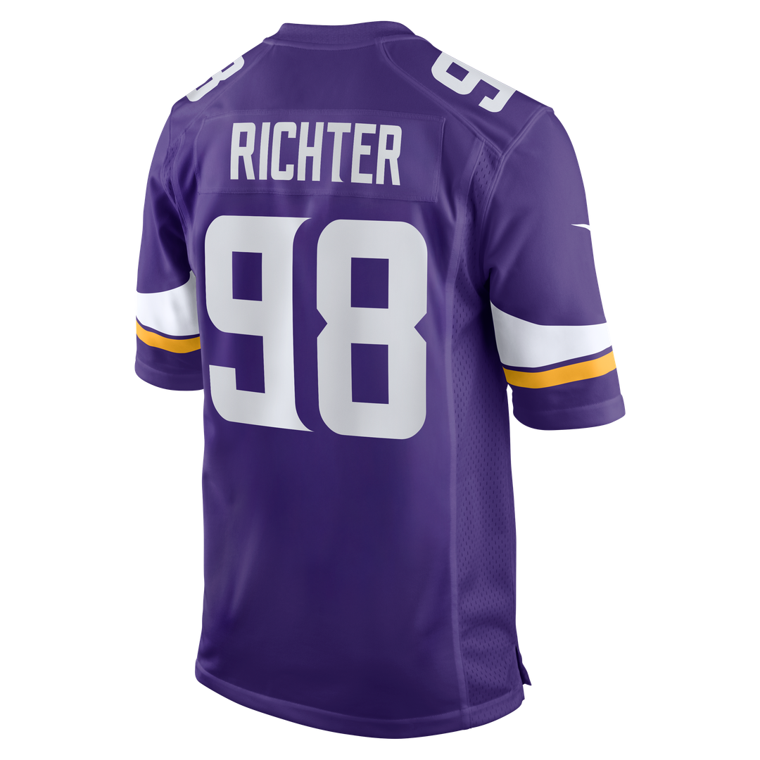 Bo Richter Minnesota Vikings Nike Team Game Jersey - Purple