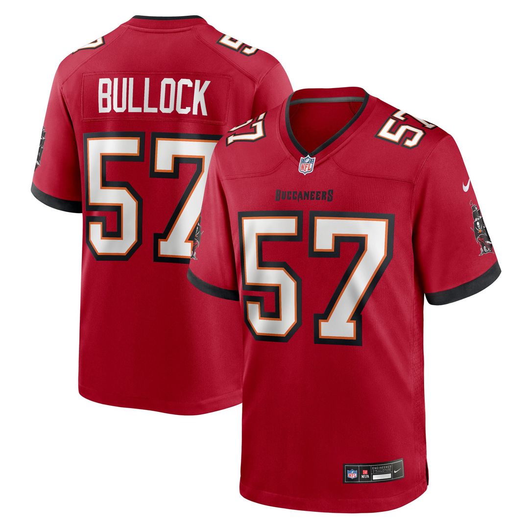 John Bullock Tampa Bay Buccaneers Nike Team Game Jersey - Red