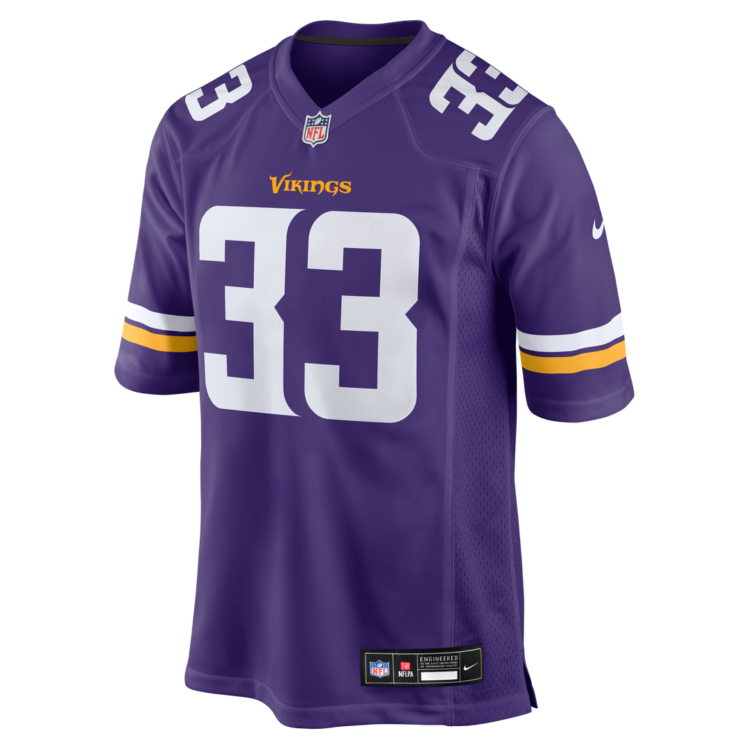 Aaron Jones Minnesota Vikings Nike Game Player Official Jersey - Purple