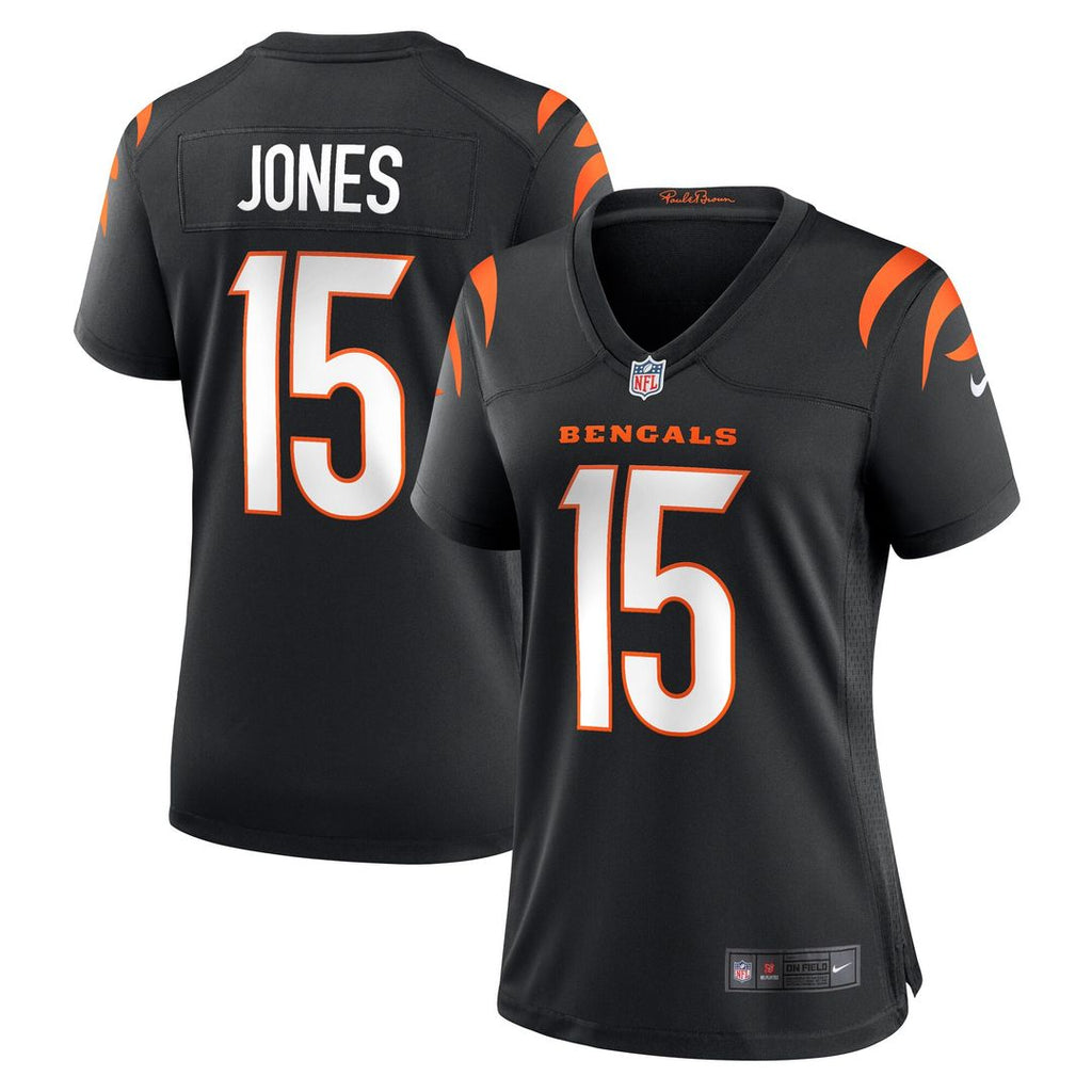 Charlie Jones Cincinnati Bengals Nike Women's Team Game Official Jersey -  Black