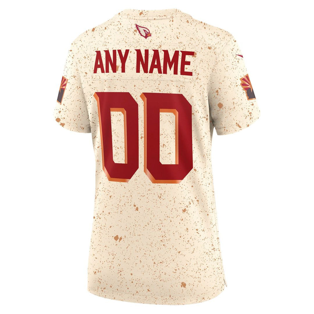 Arizona Cardinals Nike Women's 2025 Rivalries Collection Custom Game Official Jersey - Natural