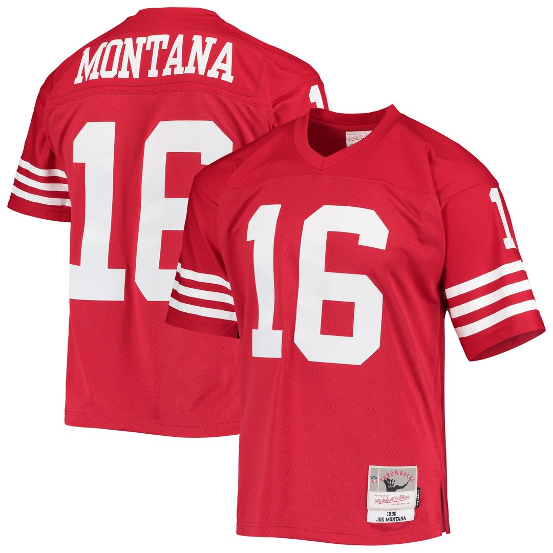 Joe Montana San Francisco 49ers Mitchell & Ness Legacy Replica Official Jersey - Scarlet