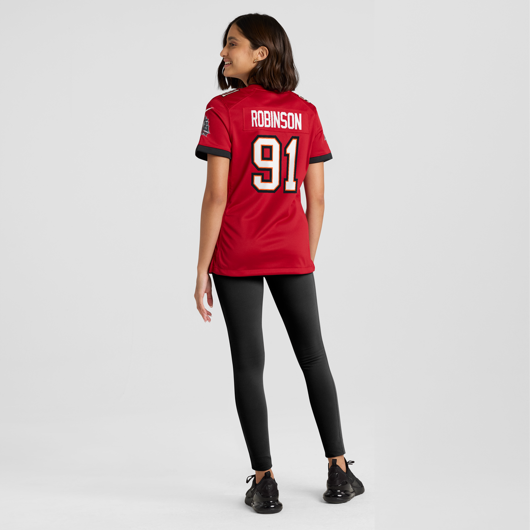 A'Shawn Robinson Tampa Bay Buccaneers Nike Women's Team Game Official Jersey - Red