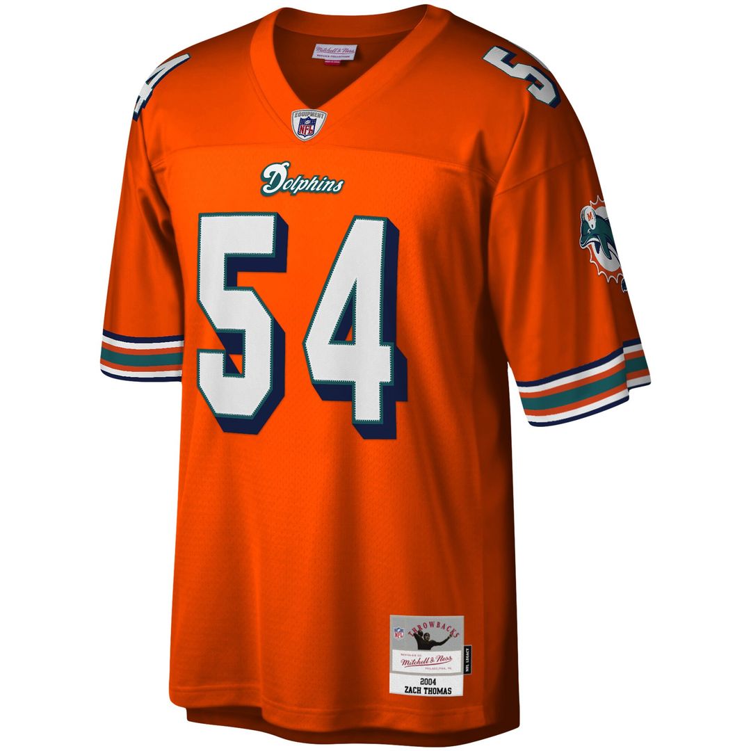 Zach Thomas Miami Dolphins Mitchell & Ness Legacy Replica Official Jersey - Aqua