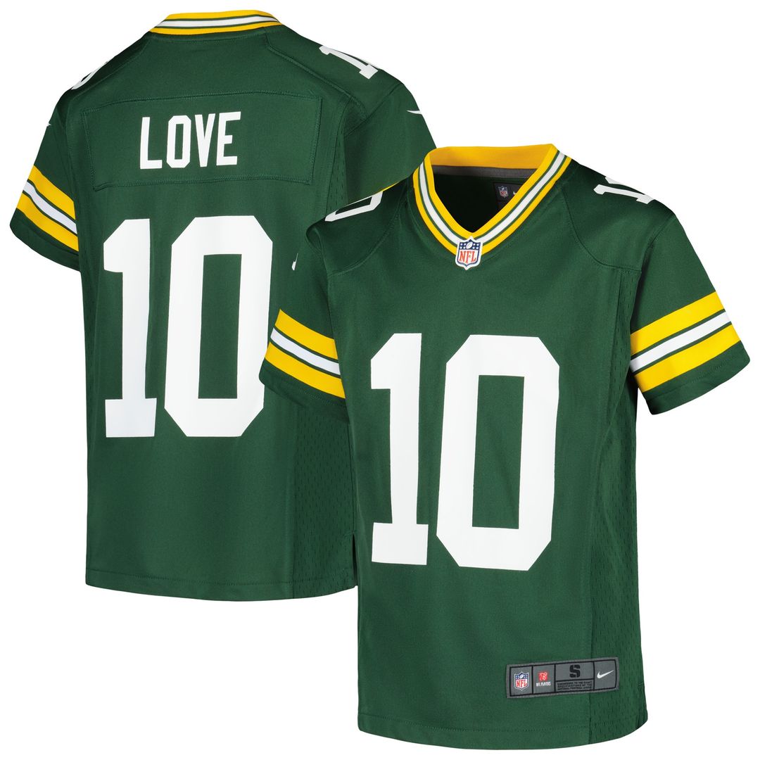 Jordan Love Green Bay Packers Nike Youth Game Jersey - White