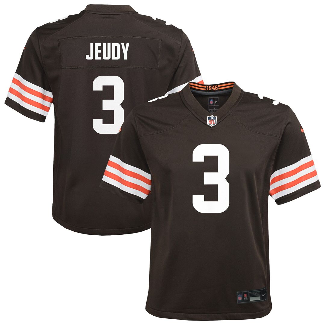 Jerry Jeudy Cleveland Browns Nike Youth Team Game Official Jersey - Brown