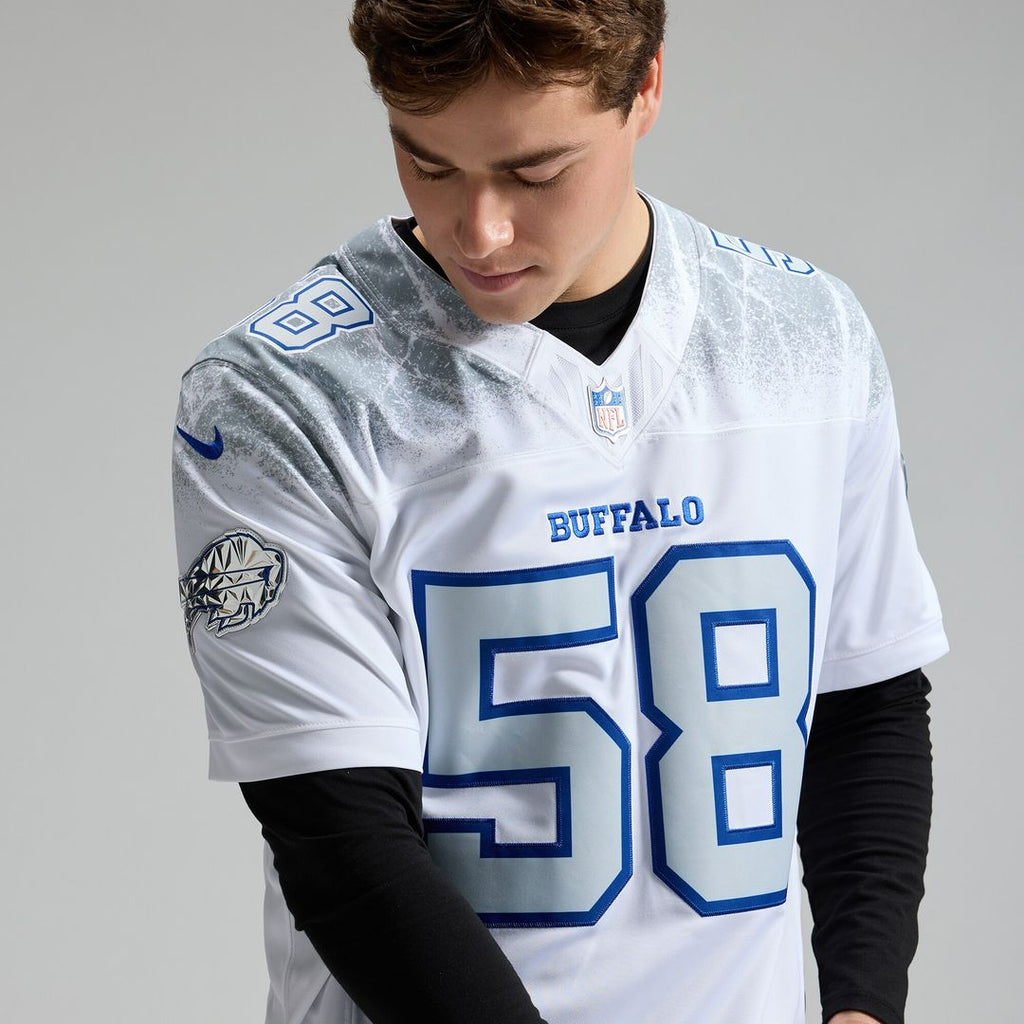 Matt Milano Buffalo Bills Nike 2025 Rivalries Collection Stitched Limited Official Jersey - White