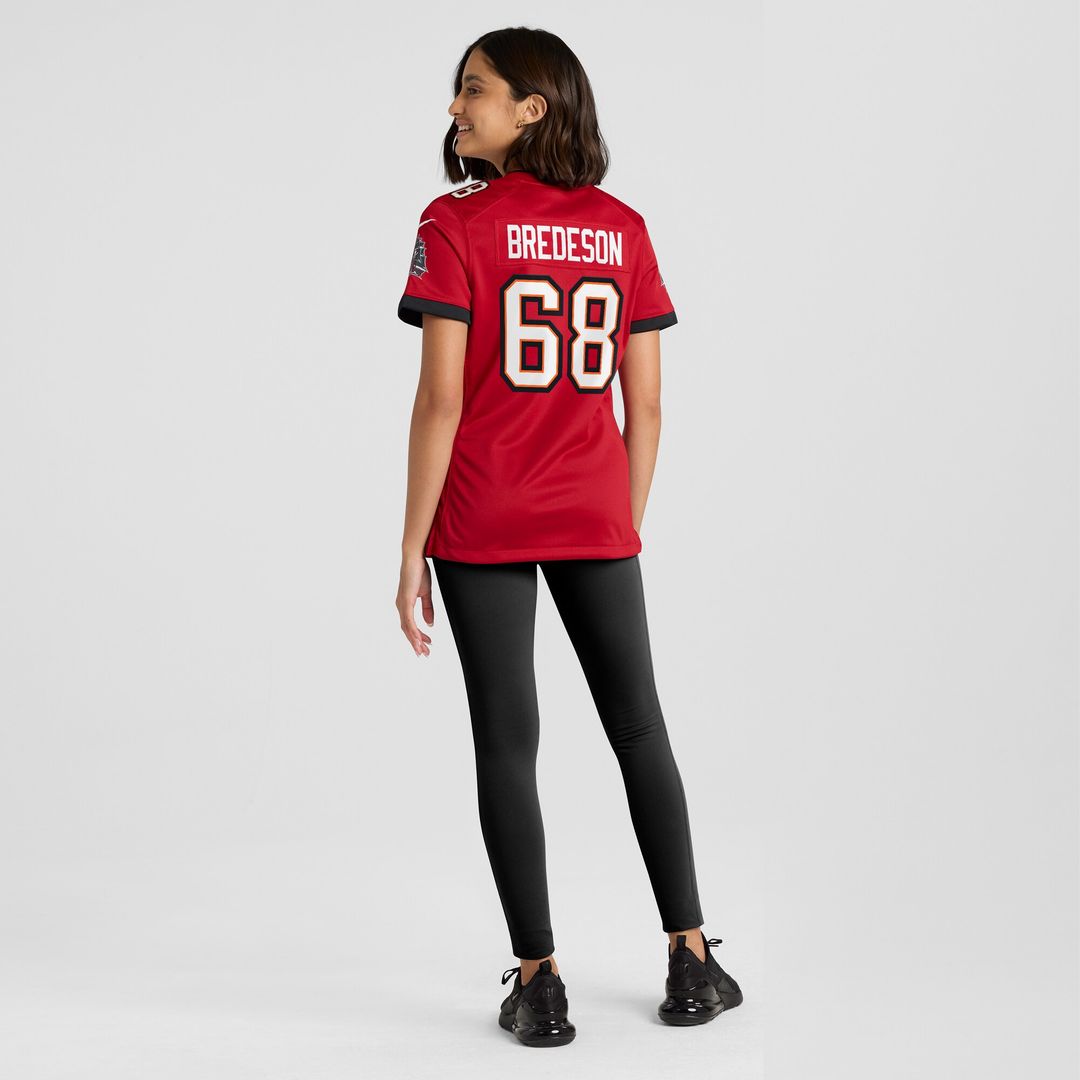 Ben Bredeson Tampa Bay Buccaneers Nike Women's  Game Official Jersey -  Red