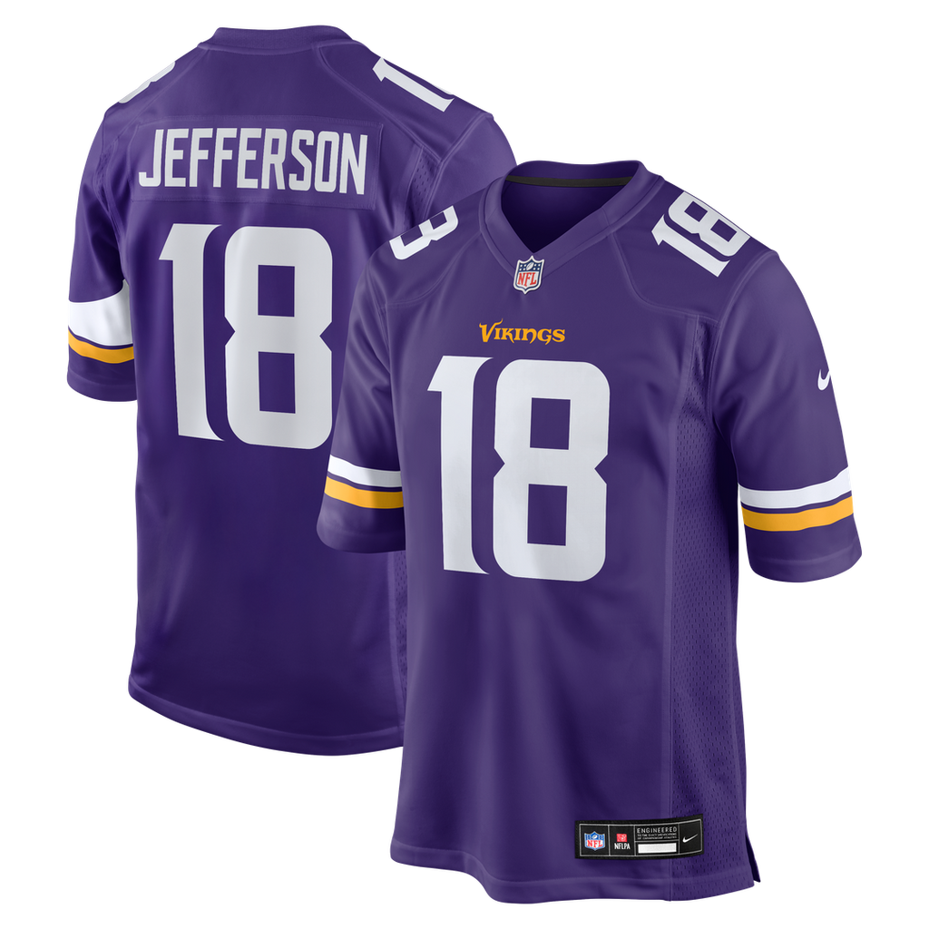 Justin Jefferson Minnesota Vikings Nike Game Official Jersey - Purple