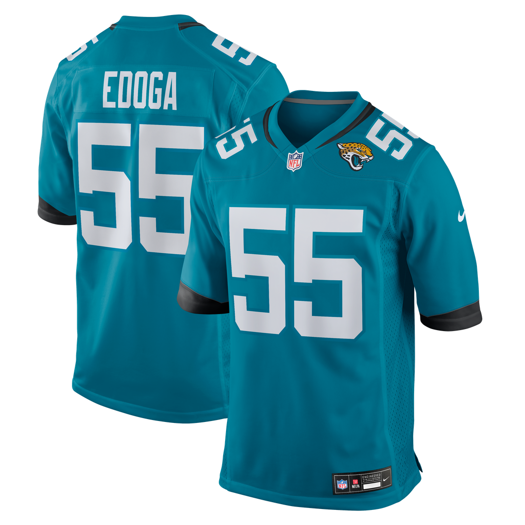 Chuma Edoga Jacksonville Jaguars Nike Team Game Jersey - Teal