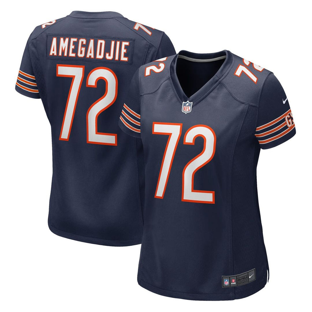 Kiran Amegadjie Chicago Bears Nike Women's  Game Official Jersey -  Navy