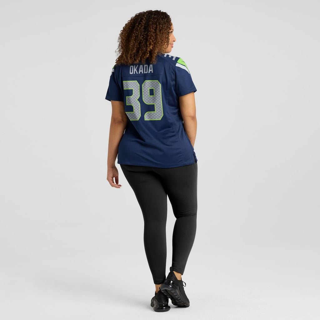 Ty Okada Seattle Seahawks Nike Women's Team Game Official Jersey -  College Navy