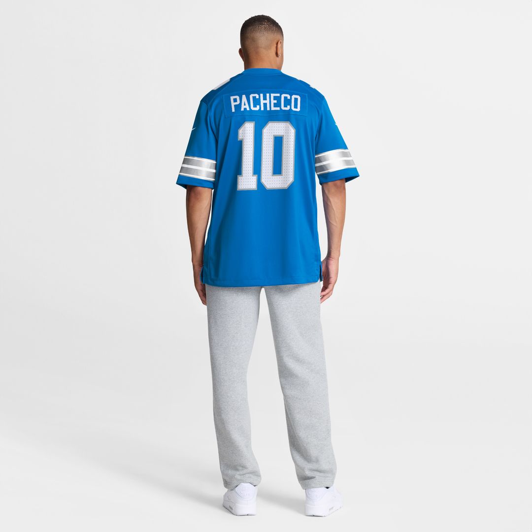 Isiah Pacheco Detroit Lions Nike Team Game Official Jersey -  Blue
