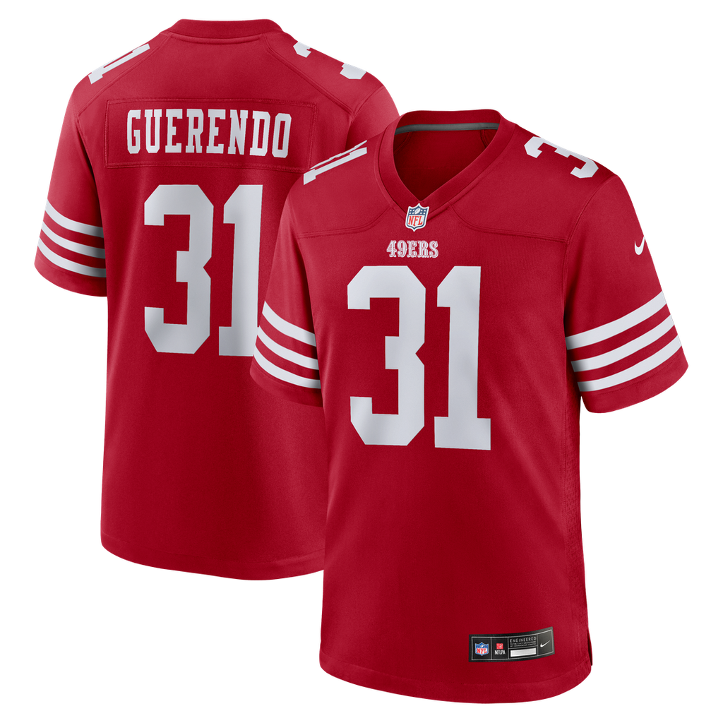 Isaac Guerendo San Francisco 49ers Nike Game Jersey - Scarlet