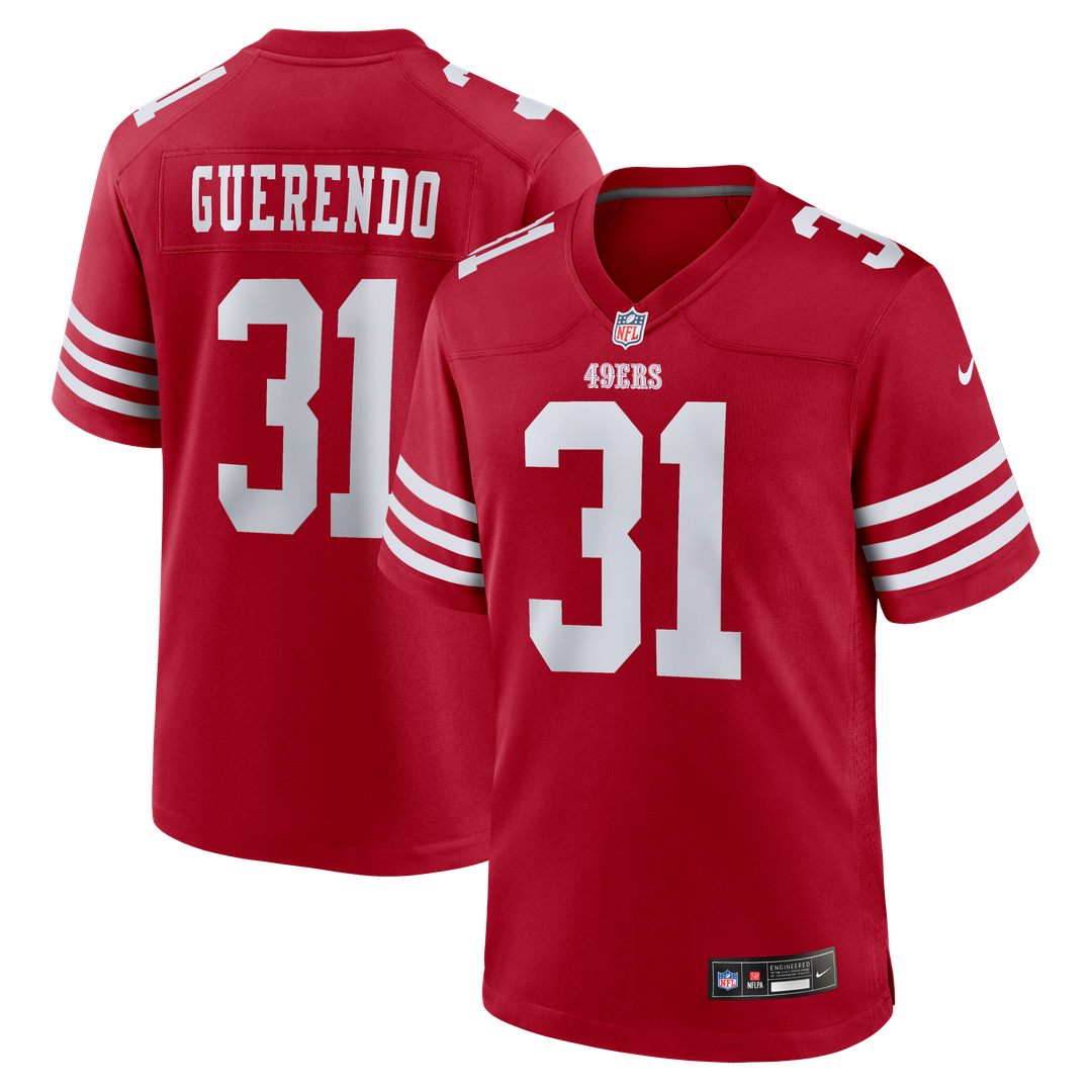 Isaac Guerendo San Francisco 49ers Nike Game Jersey - Scarlet