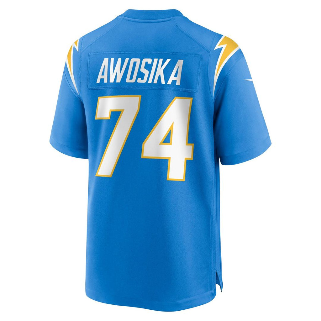 Kayode Awosika Los Angeles Chargers Nike Team Game Official Jersey -  Powder Blue
