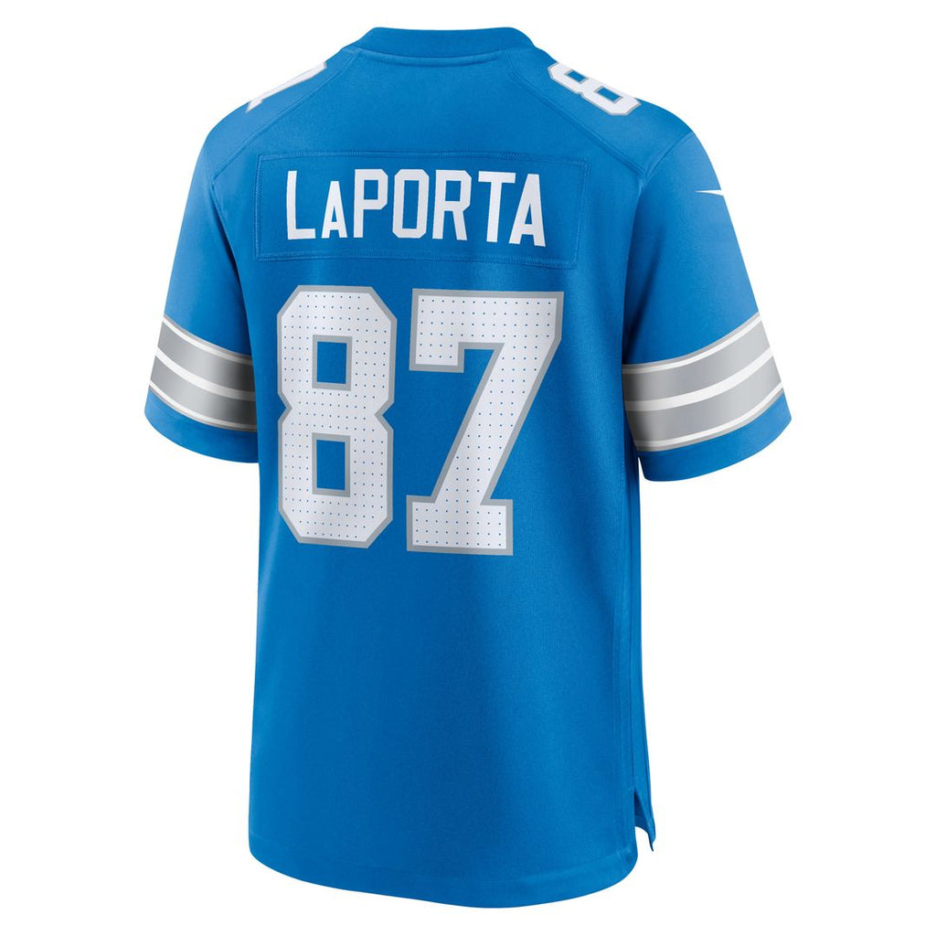 Sam LaPorta Detroit Lions Nike Game Official Jersey - Blue