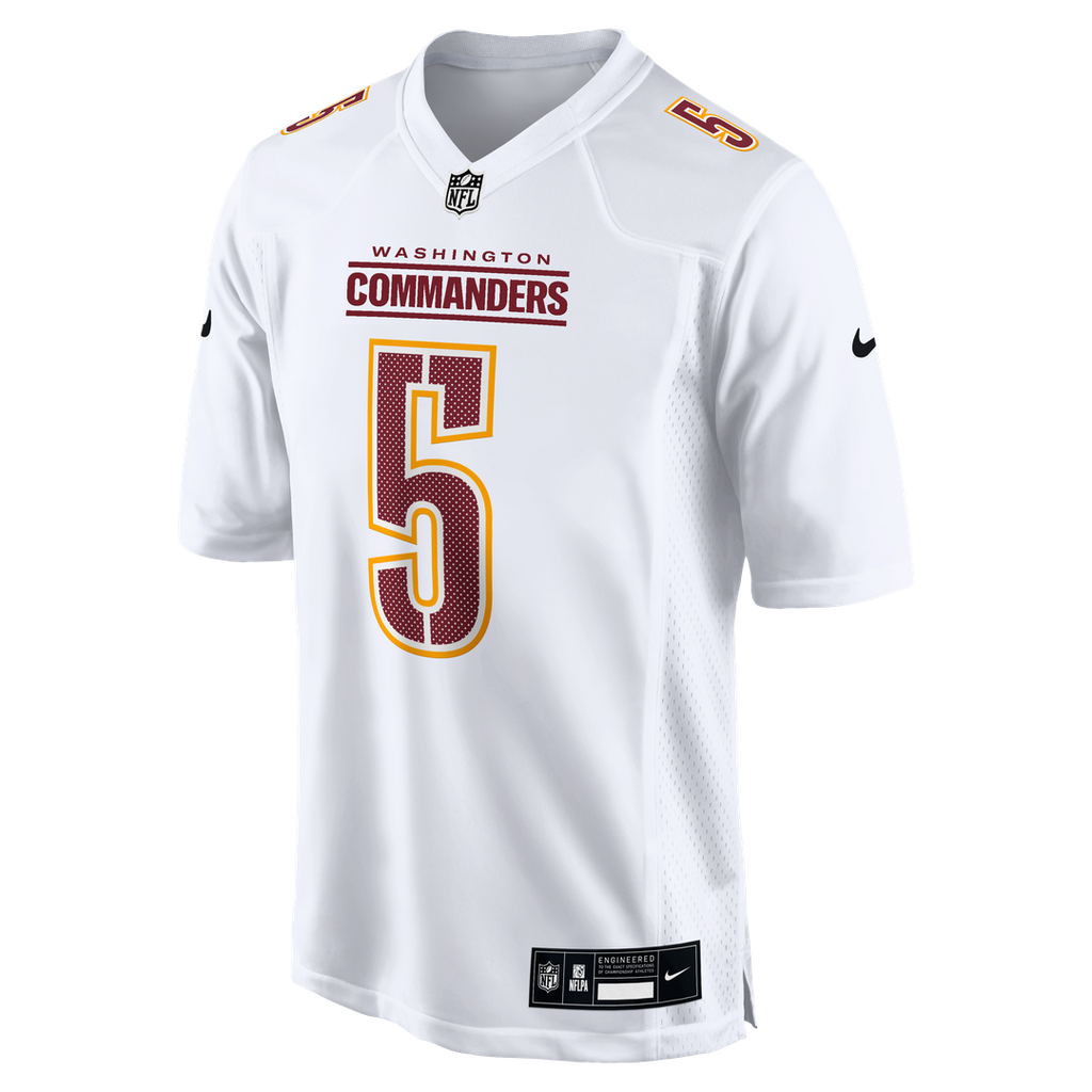 Jayden Daniels Washington Commanders Nike Fashion Official Jersey - Tundra White