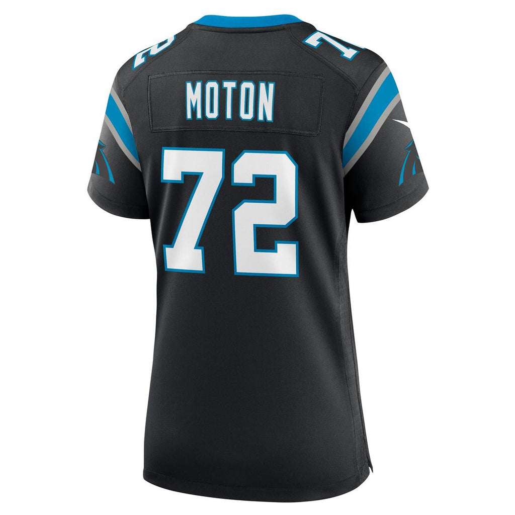 Taylor Moton Carolina Panthers Nike Women's Team Game Official Jersey - Black