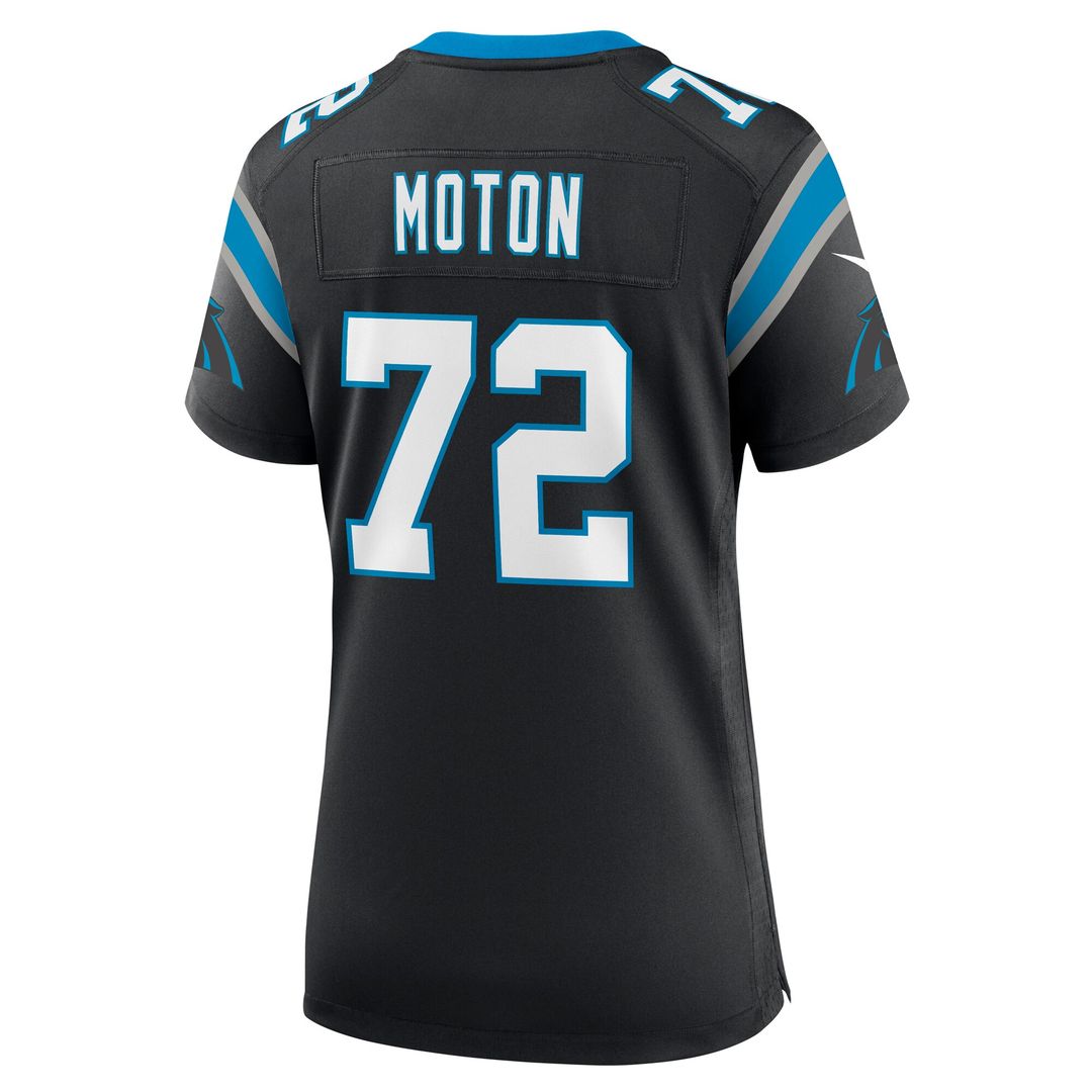 Taylor Moton Carolina Panthers Nike Women's Team Game Official Jersey - Black