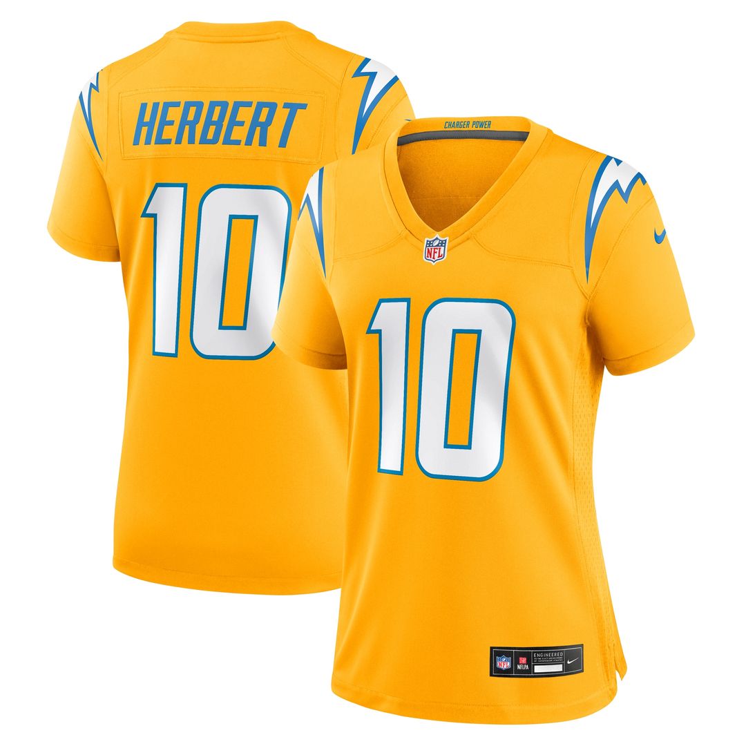 Justin Herbert Los Angeles Chargers Nike Women's Alternate Super Chargers Game Jersey - Navy