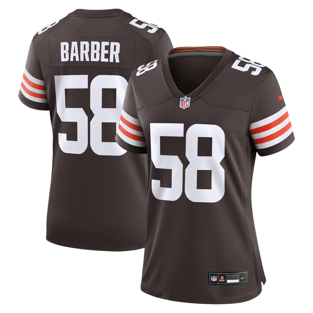 Austin Barber Cleveland Browns Nike Women's Team Game Jersey - Brown