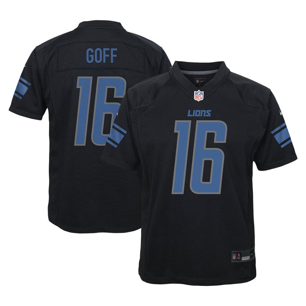 Jared Goff Detroit Lions Nike Youth Game Official Jersey - Black