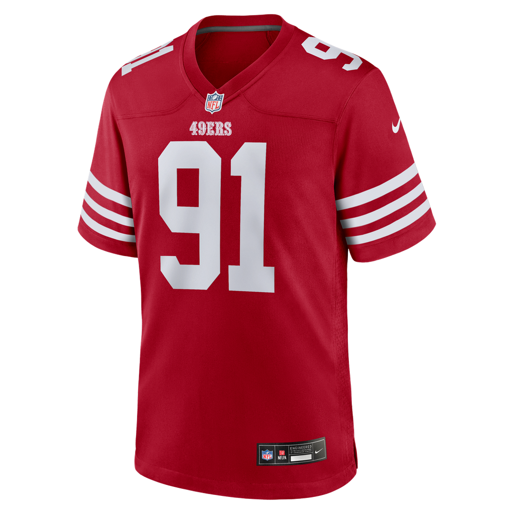 Sam Okuayinonu San Francisco 49ers Nike Team Game Jersey - Scarlet