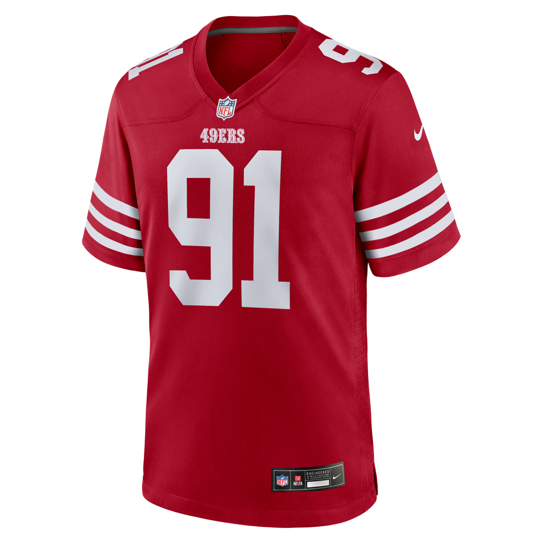 Sam Okuayinonu San Francisco 49ers Nike Team Game Jersey - Scarlet