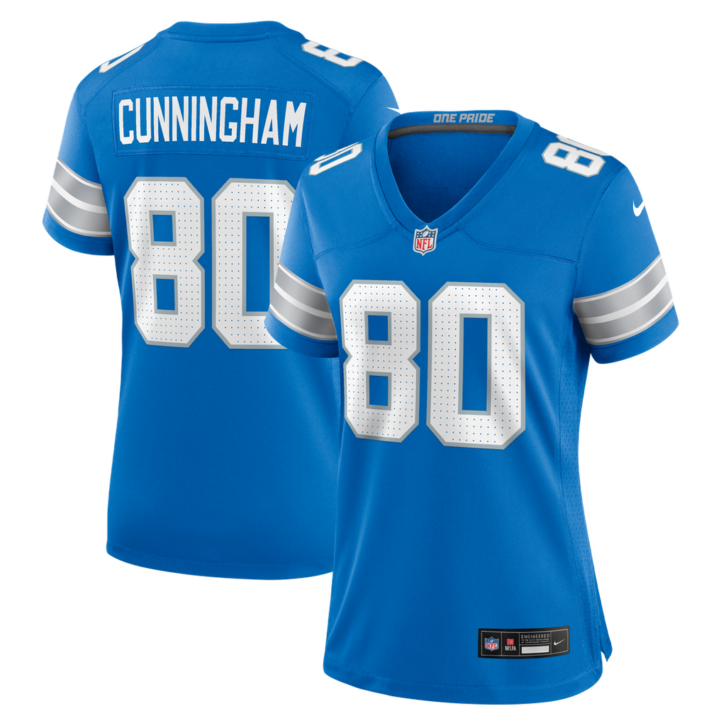 Malik Cunningham Detroit Lions Nike Women's Team Game Official Jersey -  Blue