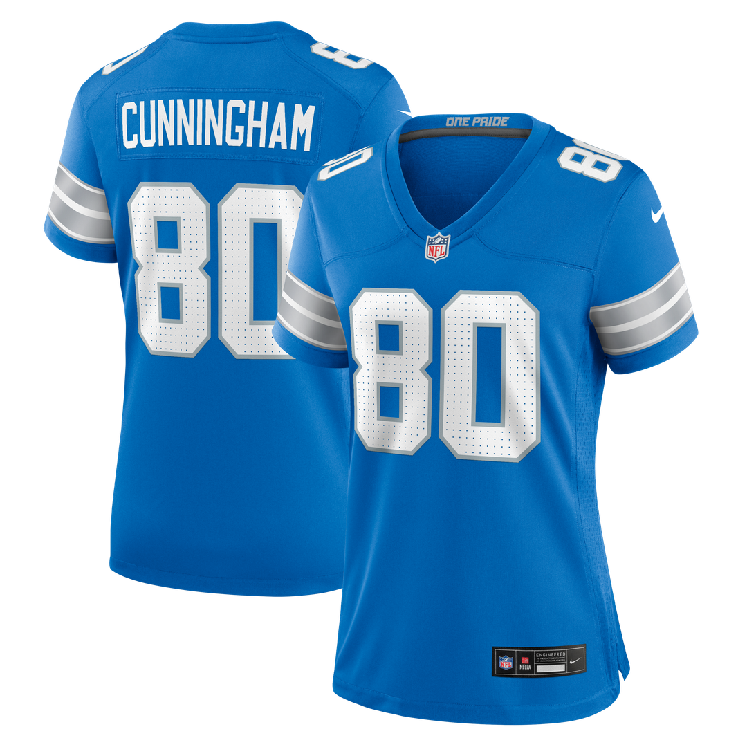 Malik Cunningham Detroit Lions Nike Women's Team Game Official Jersey -  Blue