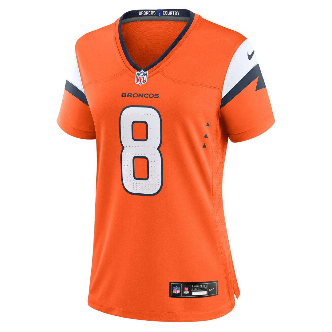Jarrett Stidham Denver Broncos Nike Women's Team Game Jersey - Orange