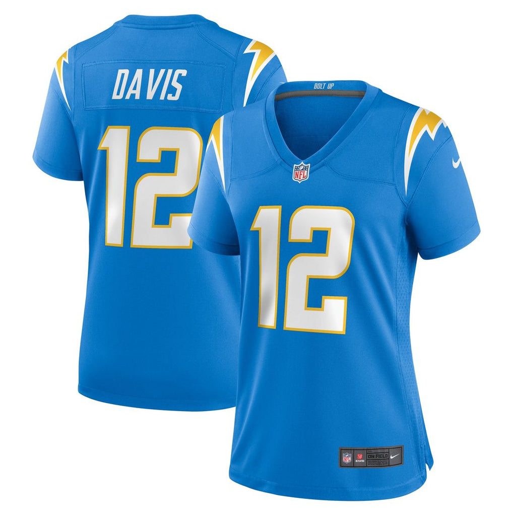 Derius Davis Los Angeles Chargers Nike Women's Team Game Official Jersey - Powder Blue