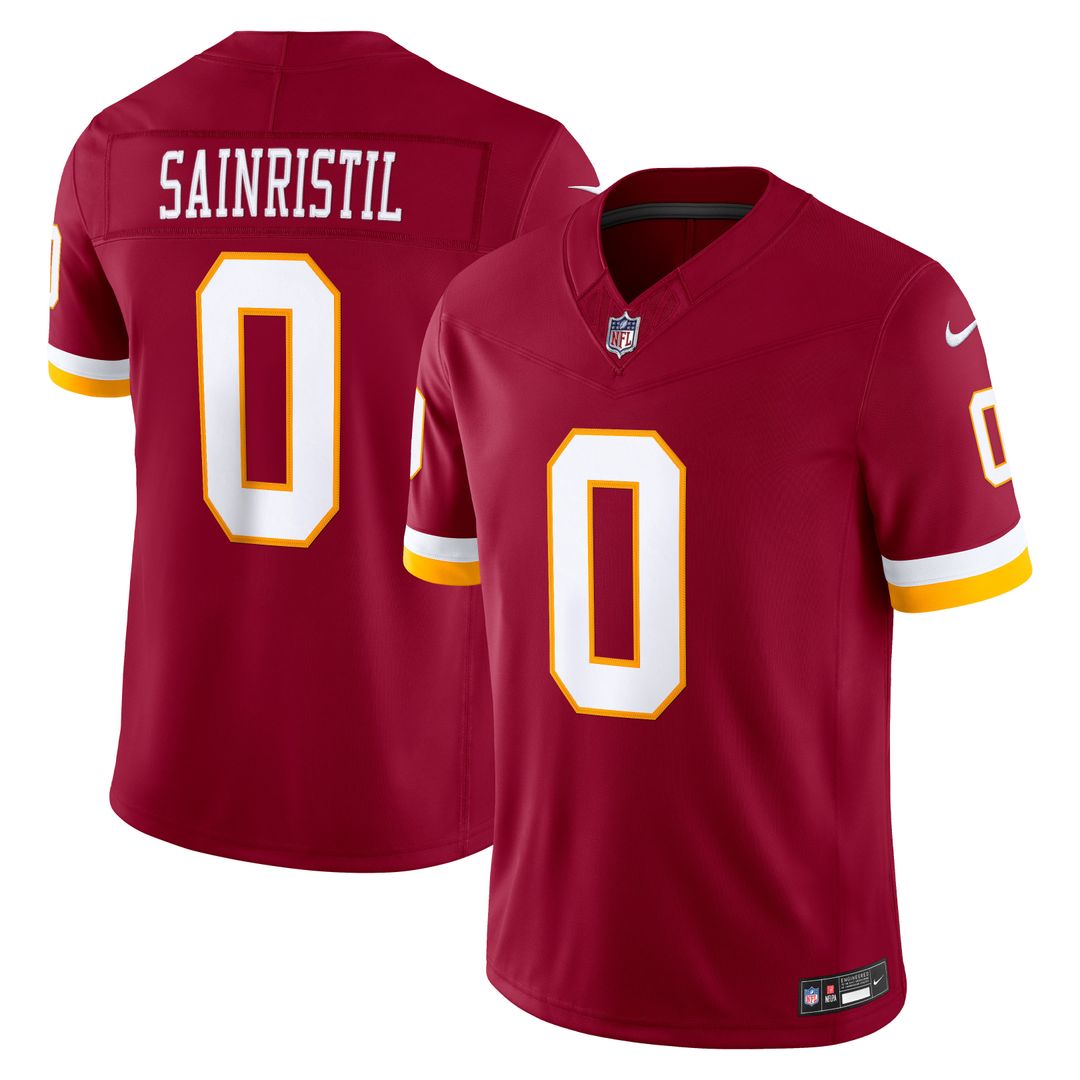 Mike Sainristil Washington Commanders Nike Team Vapor F.U.S.E. Stitched Limited Official Jersey - Burgundy