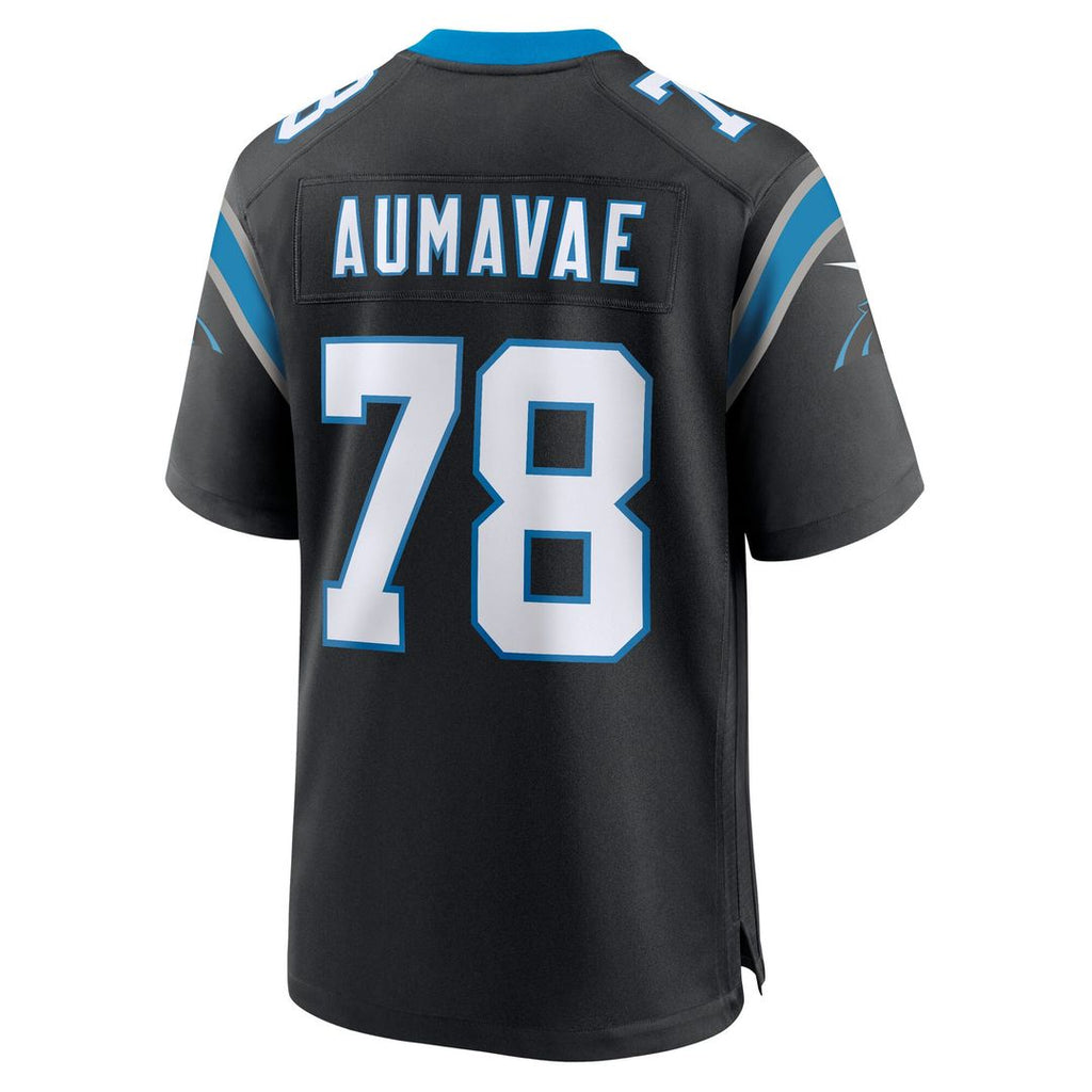 Popo Aumavae Carolina Panthers Nike Team Game Official Jersey -  Black