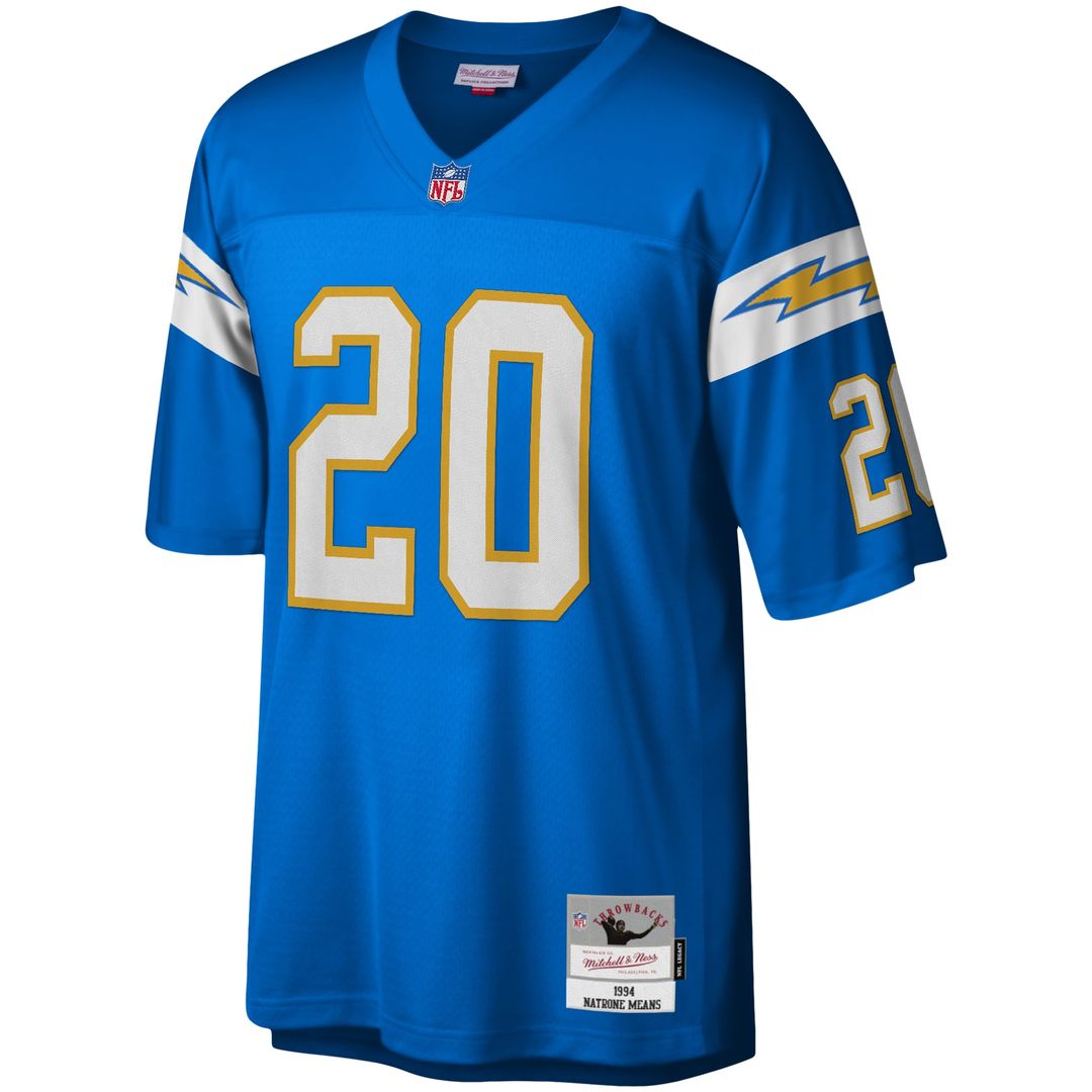 Natrone Means Los Angeles Chargers Mitchell & Ness Legacy Replica Official Jersey - Powder Blue