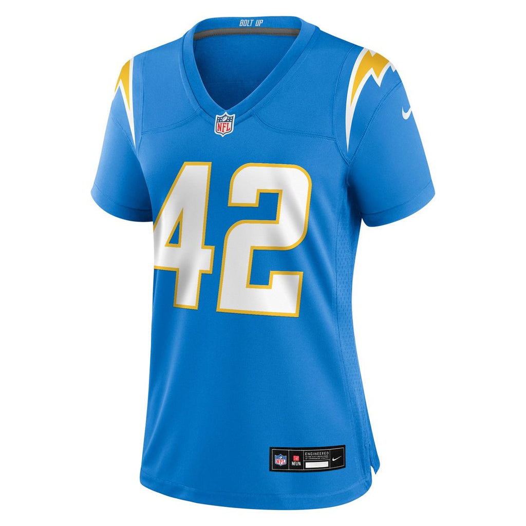 Tucker Fisk Los Angeles Chargers Nike Women's Team Game Jersey - Powder Blue