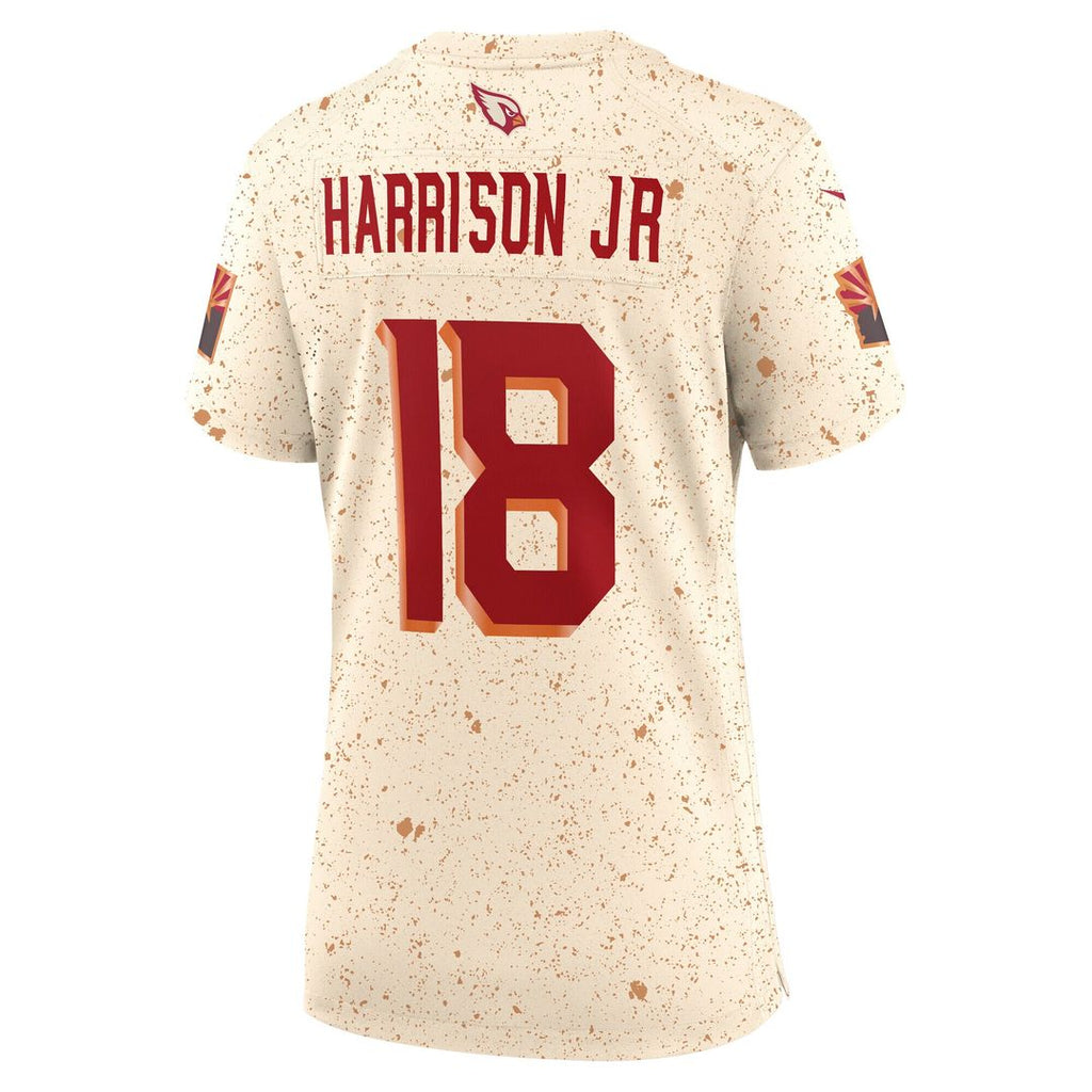 Marvin Harrison Jr. Arizona Cardinals Nike Women's 2025 Rivalries Collection Game Official Jersey - Natural